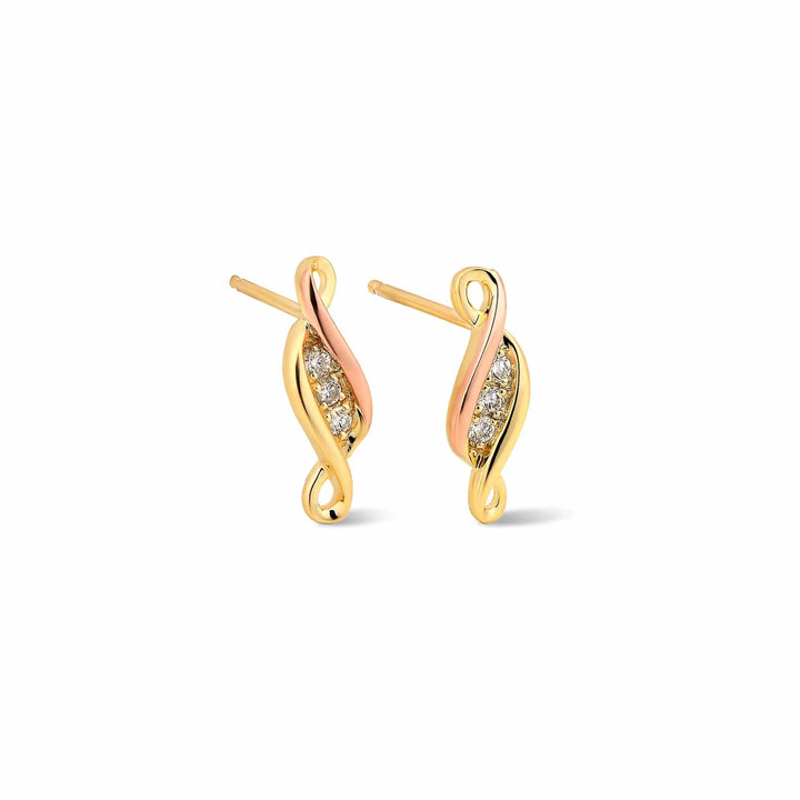 Clogau Gold Past Present & Future Earrings