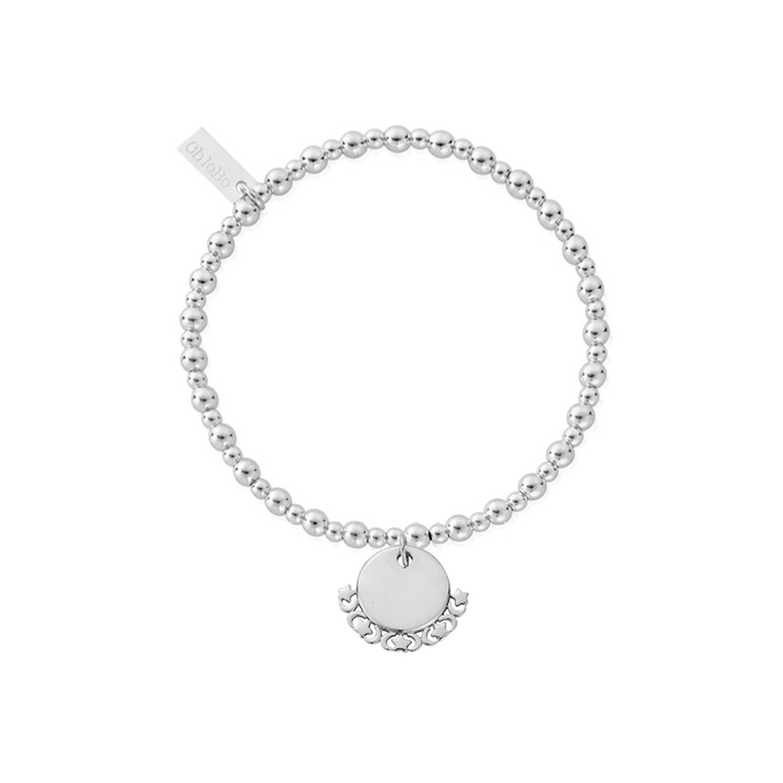 ChloBo Silver Personalised Didi Moon And Stars Bracelet