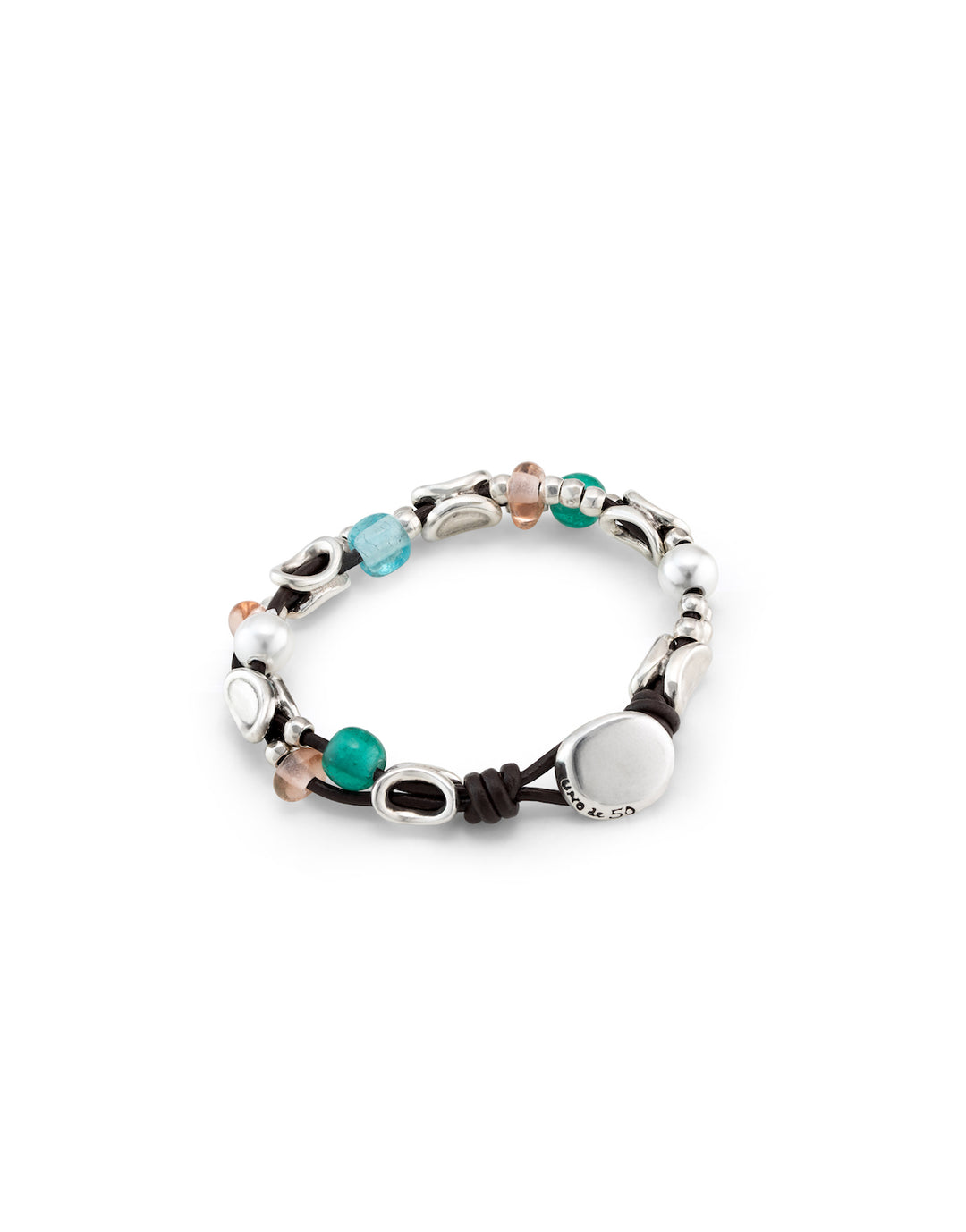 UNOde50 Silver Charming Grateful Bracelet