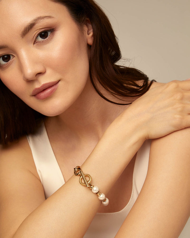 UNOde50 Gold Pearl & Match Joyful Bracelet