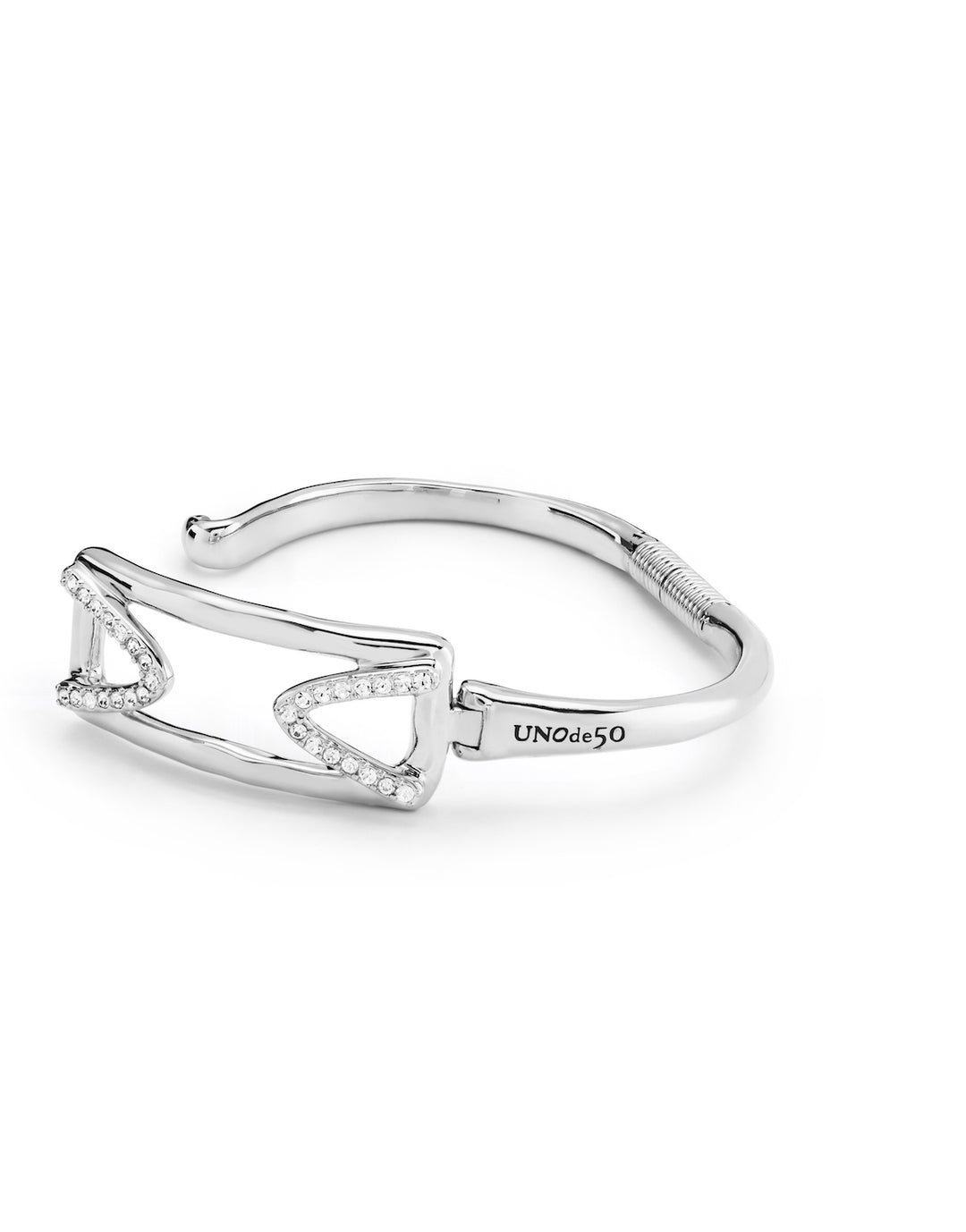 UNOde50 Silver Stand out Topaz Brave Bracelet