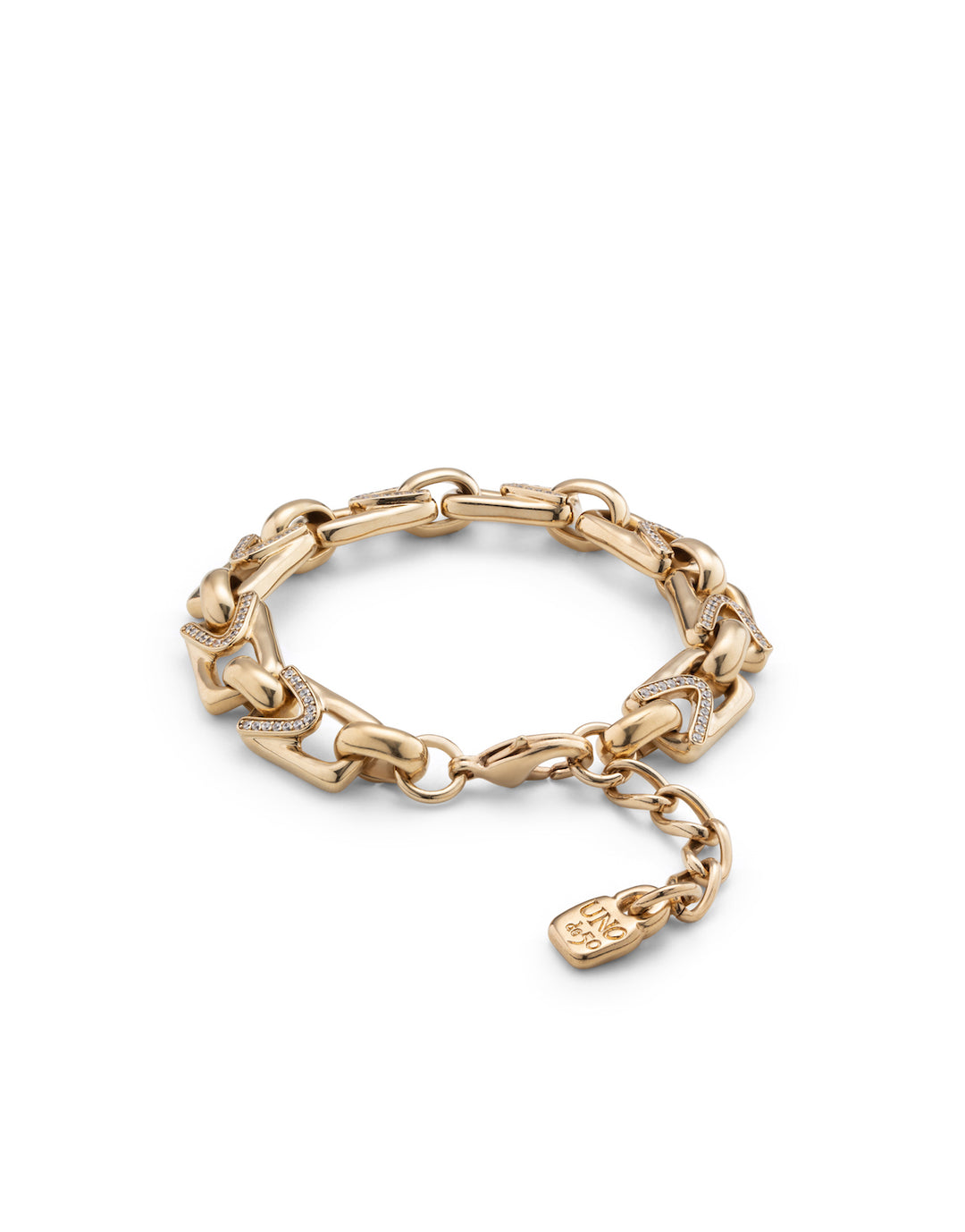 UNOde50 Gold Unstoppable Topaz Brave Bracelet