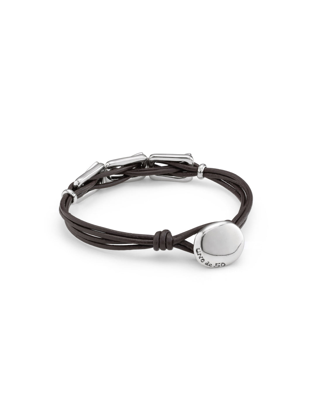 UNOde50 Silver Daring Topaz Brave Bracelet