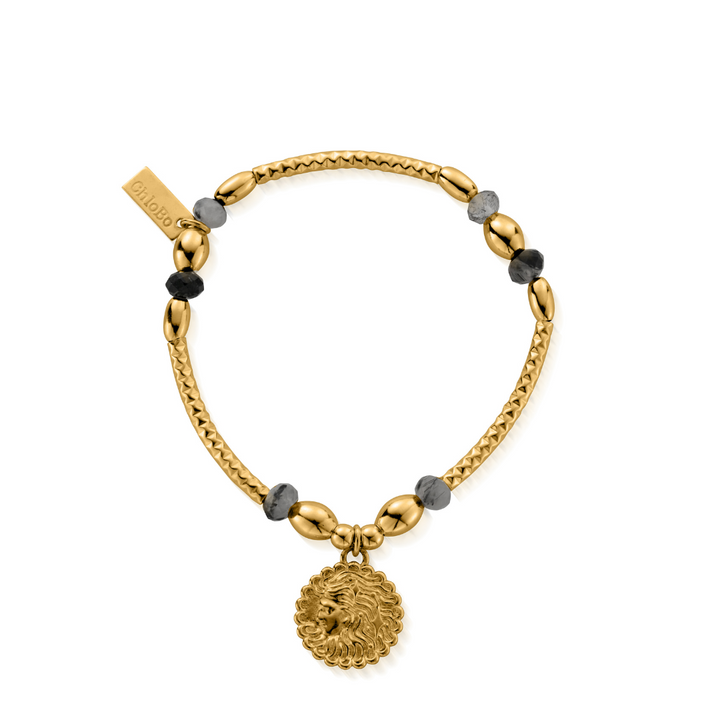 ChloBo Gold Divine Goddess Black Quartz Bracelet