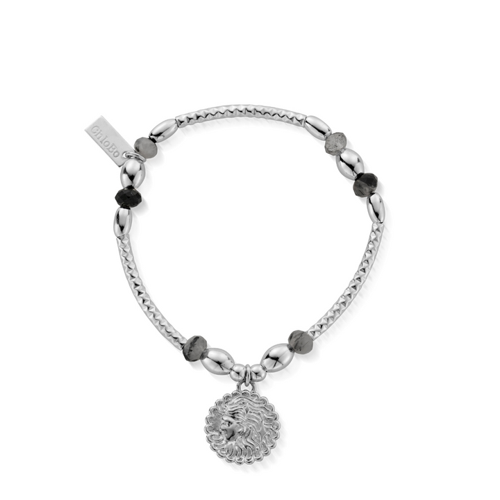 ChloBo Silver Divine Goddess Black Quartz Bracelet