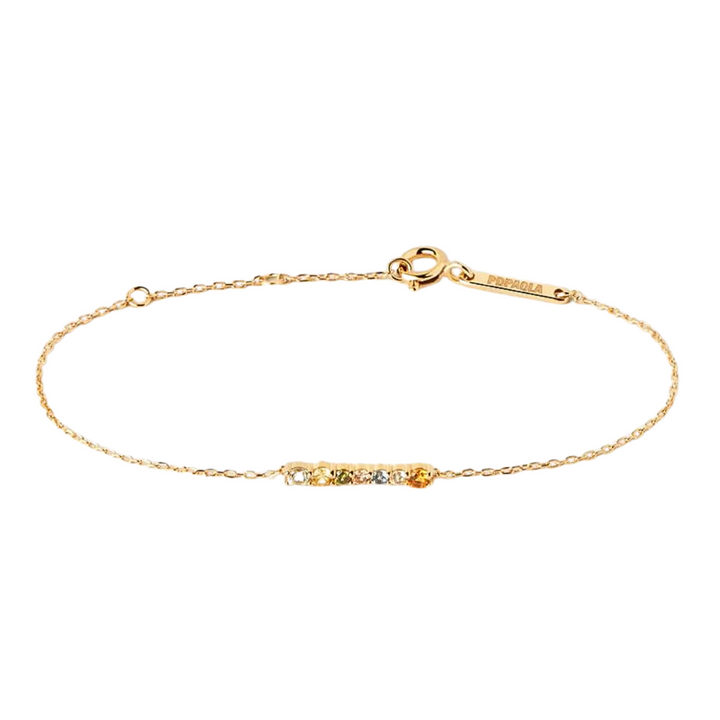 PDPAOLA Gold Rainbow Bracelet