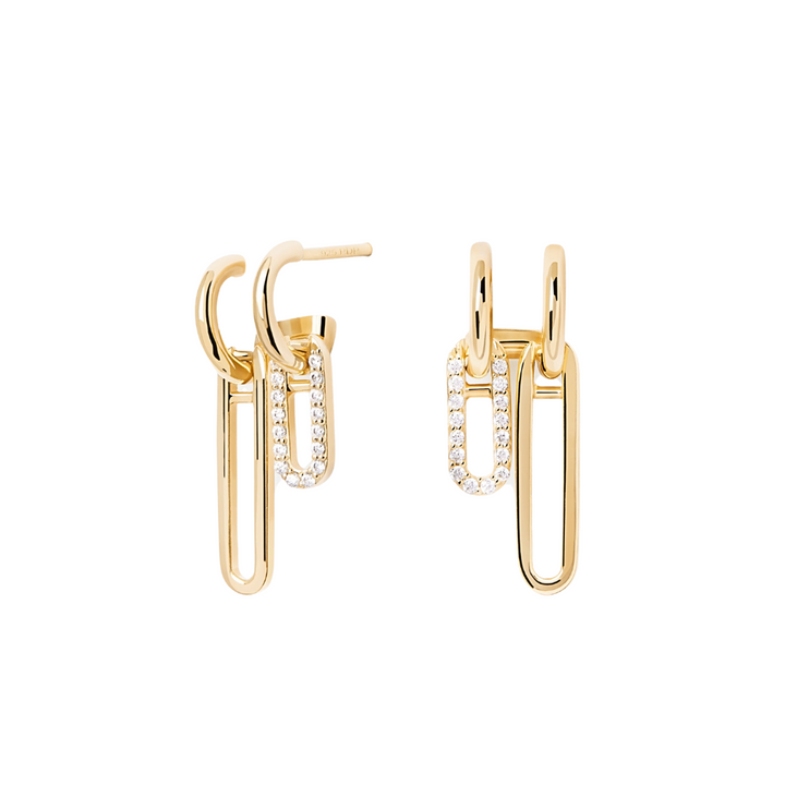 PDPAOLA Gold Nexa Earrings