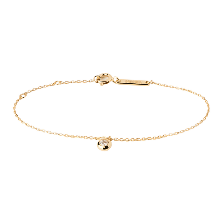 PDPAOLA Gold Sand Solitary Bracelet