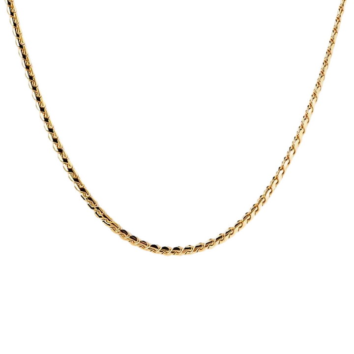 PDPAOLA Gold Serpentine Chain Necklace