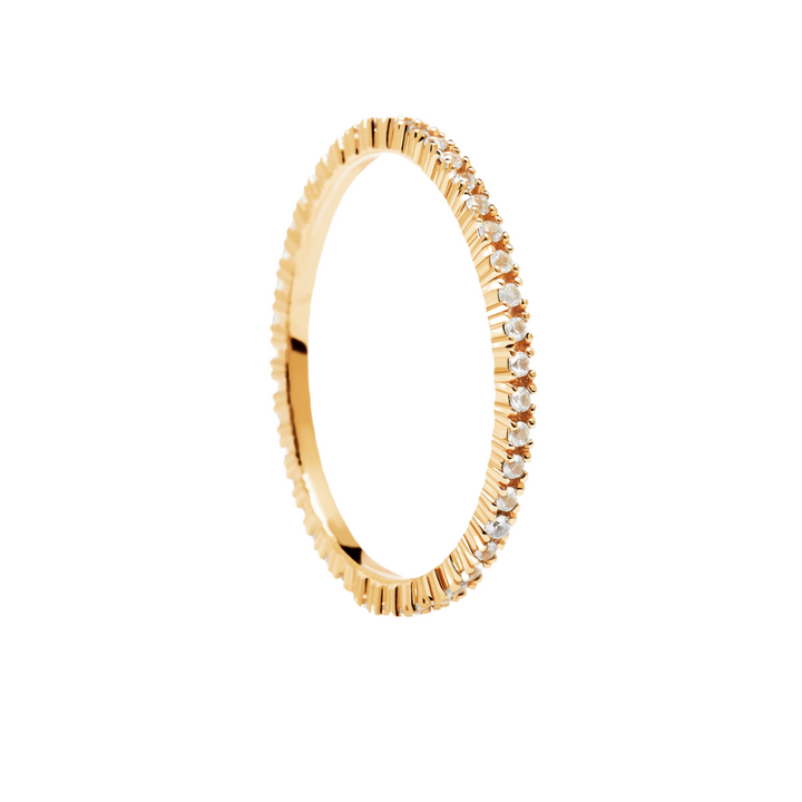 PDPAOLA Gold White Essential Ring