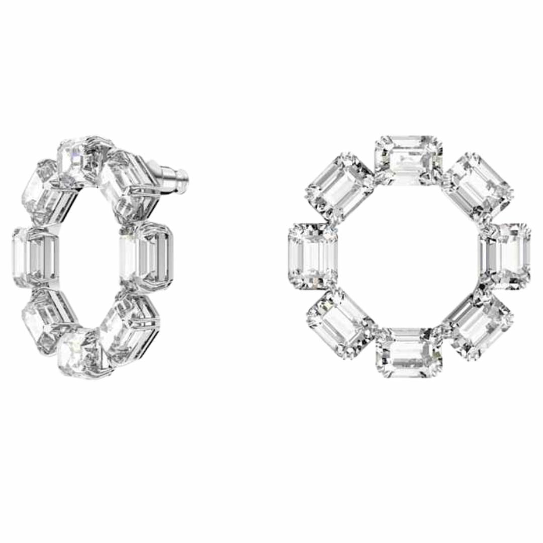 Swarovski Silver Millenia Hoop Earrings