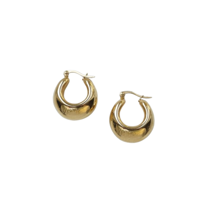 Little Grey Moon Gold Ariya Hoop Earrings