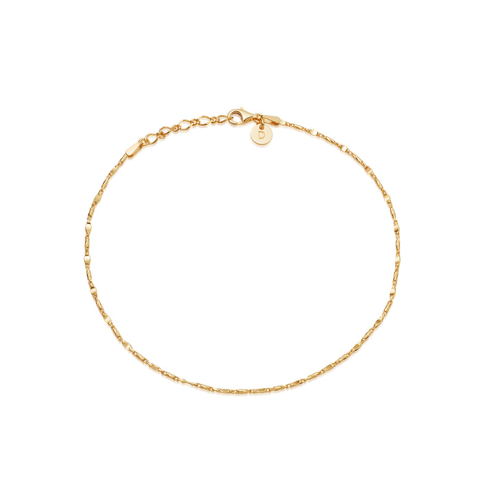 Daisy London 18ct Gold Plate Isla Tidal Twist Anklet