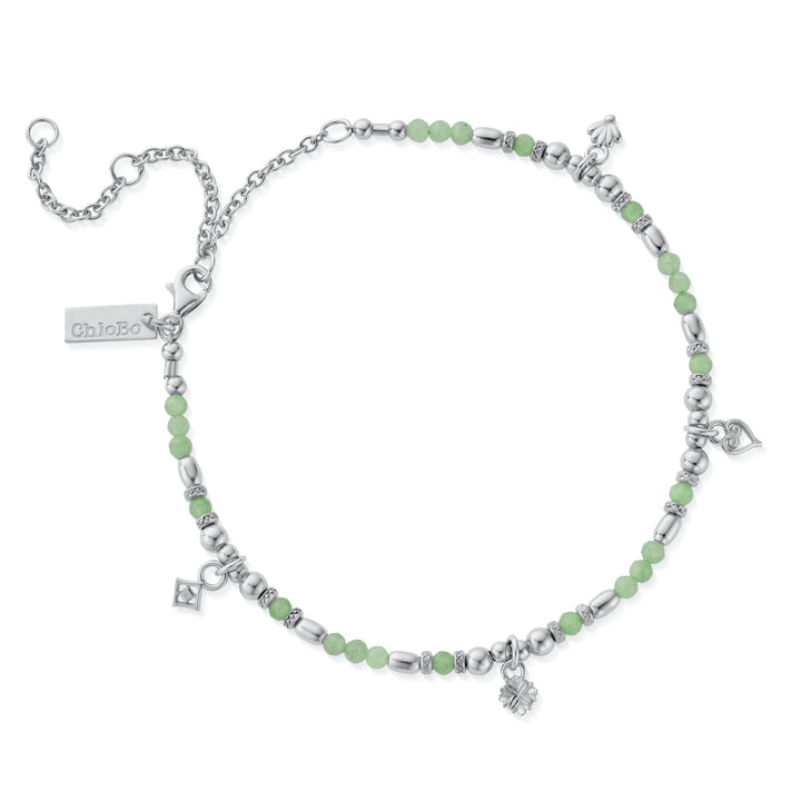 ChloBo Silver Harmony Aventurine Anklet