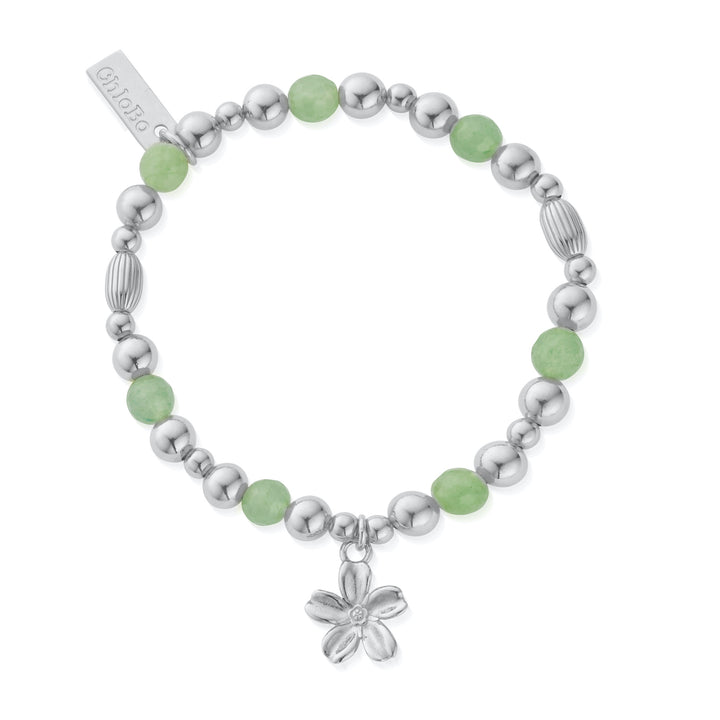 ChloBo Silver Forget Me Not Aventurine Bracelet