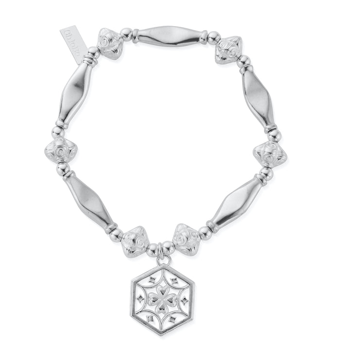 ChloBo Silver Lucky Mandala Bracelet