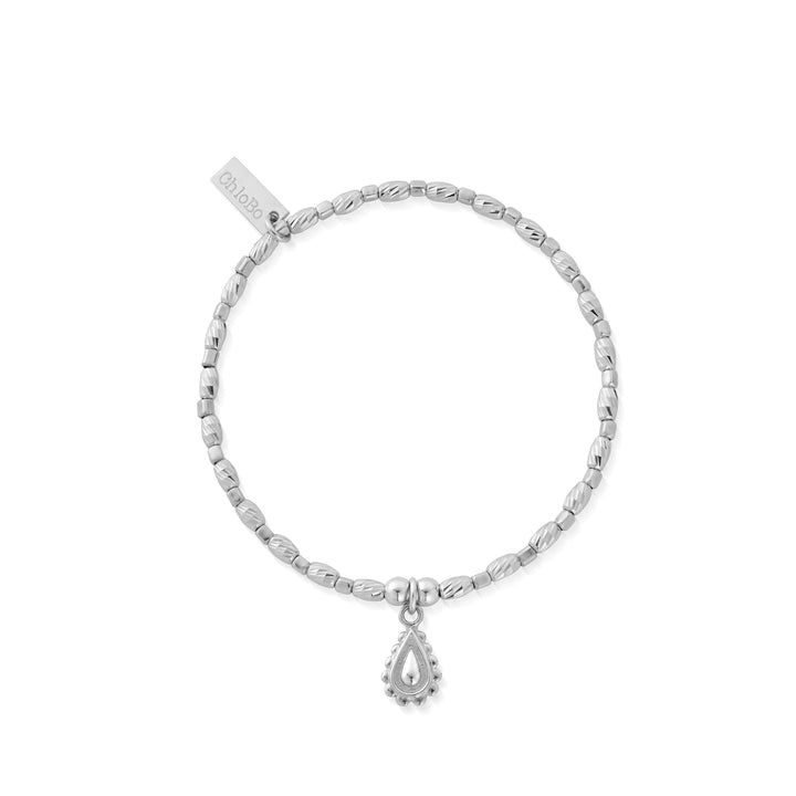 ChloBo Silver Soul Glow Rain Drop Bracelet