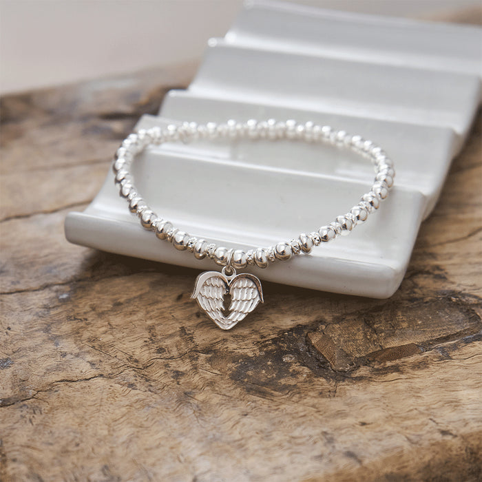 ChloBo Silver Didi Sparkle Heavenly Heart Bracelet