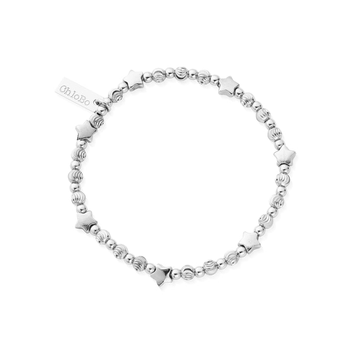 Chlobo Silver Multi Inset Star Bracelet