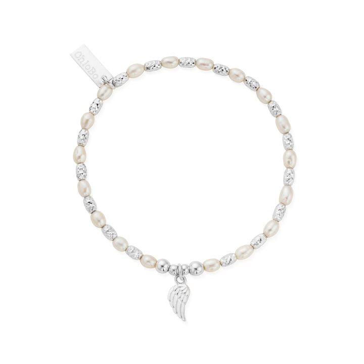 ChloBo Silver and Pearl Forever And Always Bracelet