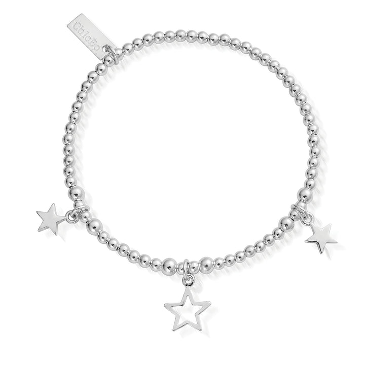 ChloBo Silver Triple Star Bracelet