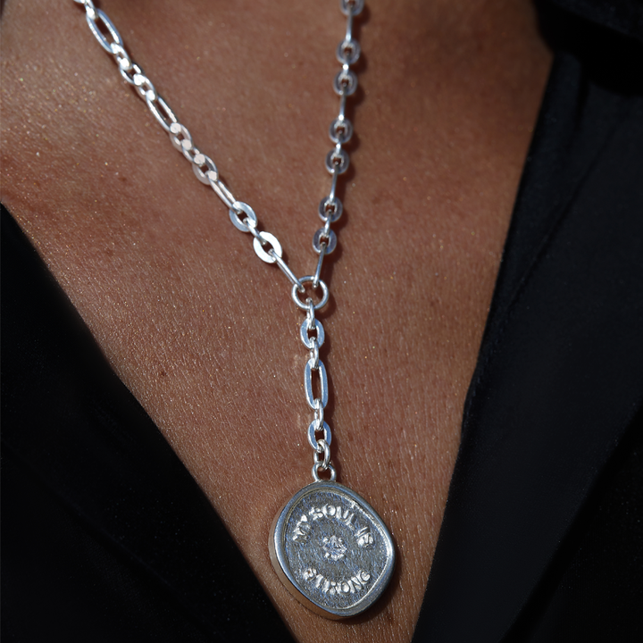 ChloBo Silver My Soul Is Strong Necklace