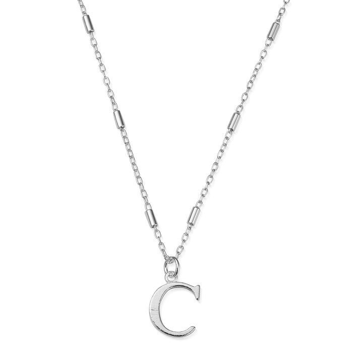 ChloBo Silver Initials A-Z Necklace