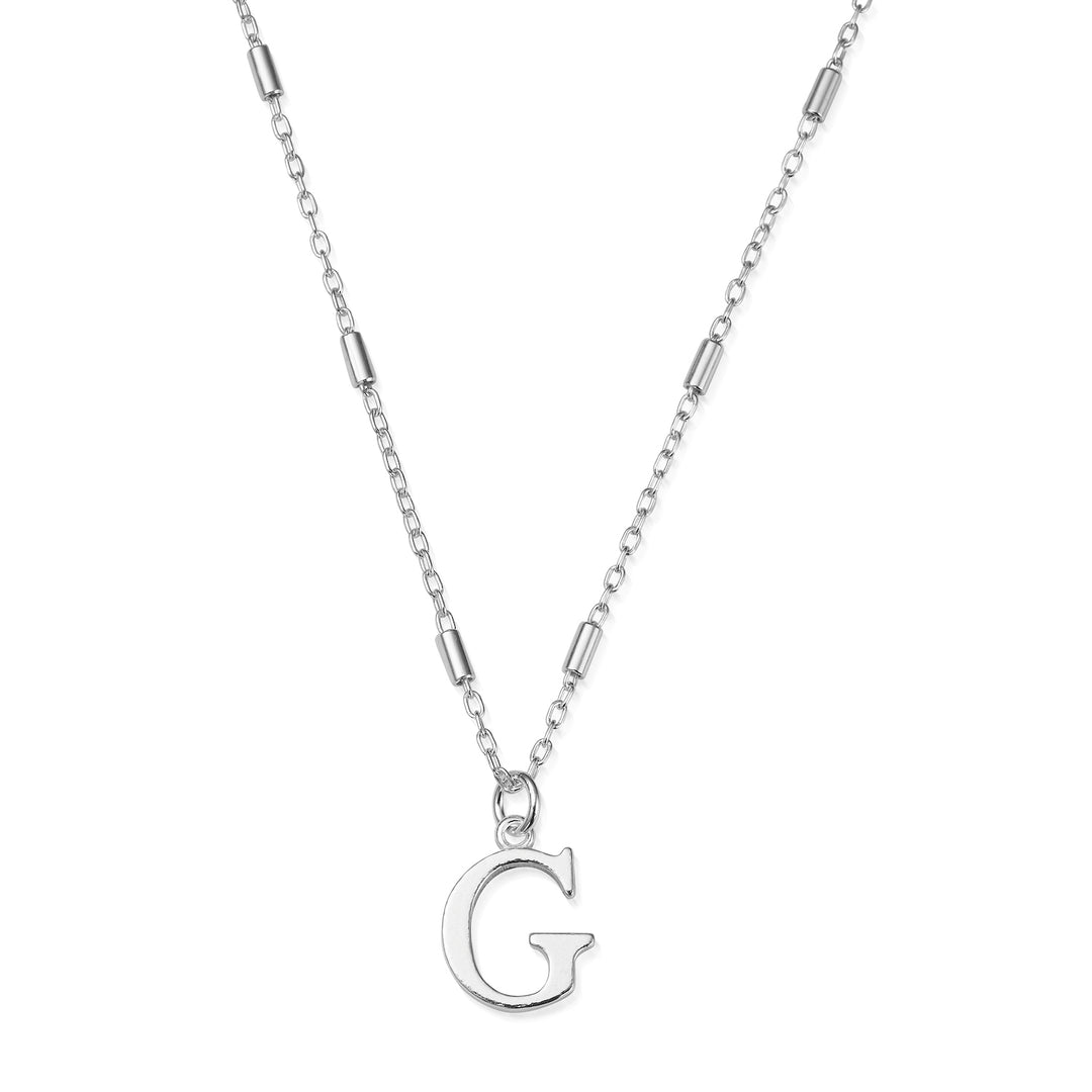 ChloBo Silver Initials A-Z Necklace