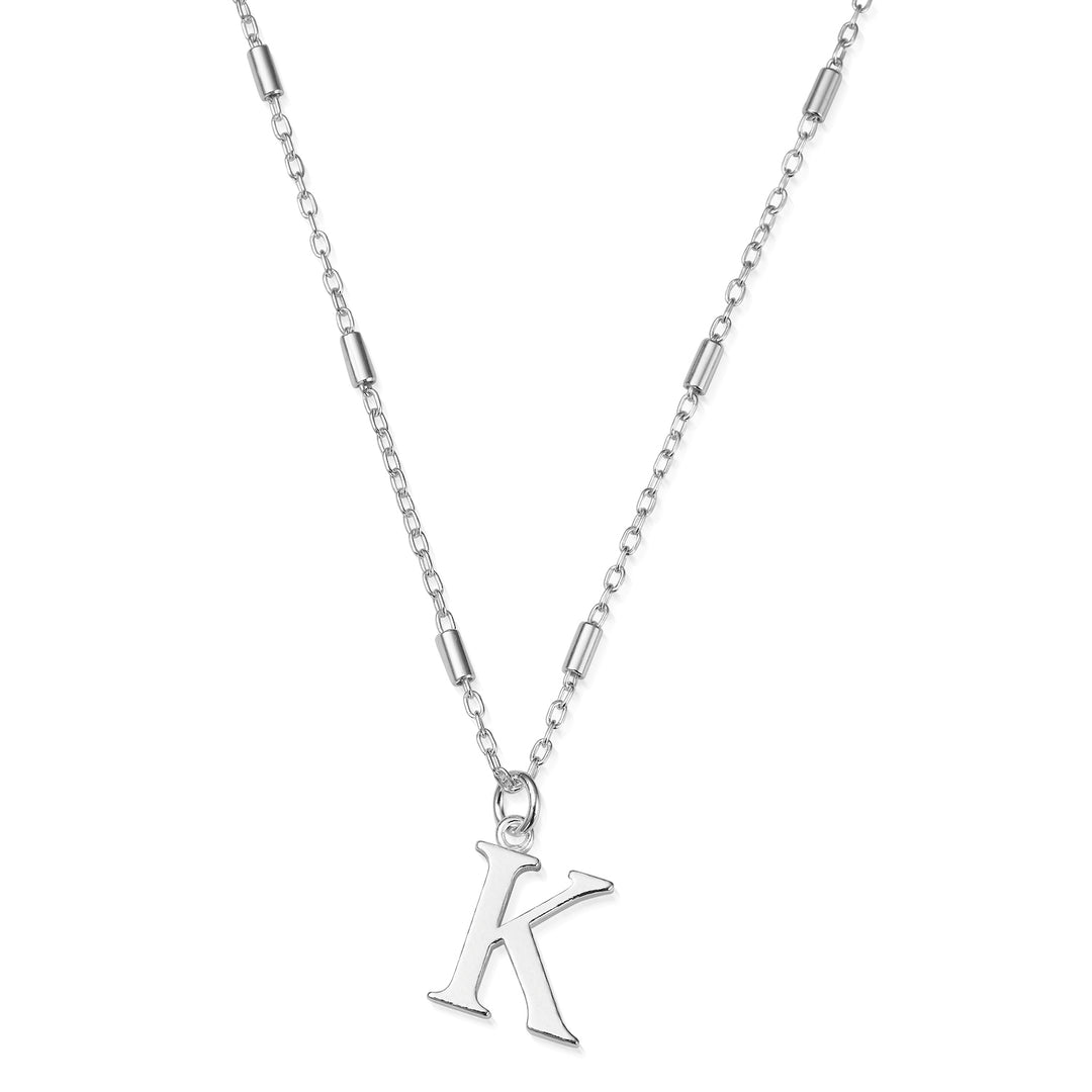 ChloBo Silver Initials A-Z Necklace