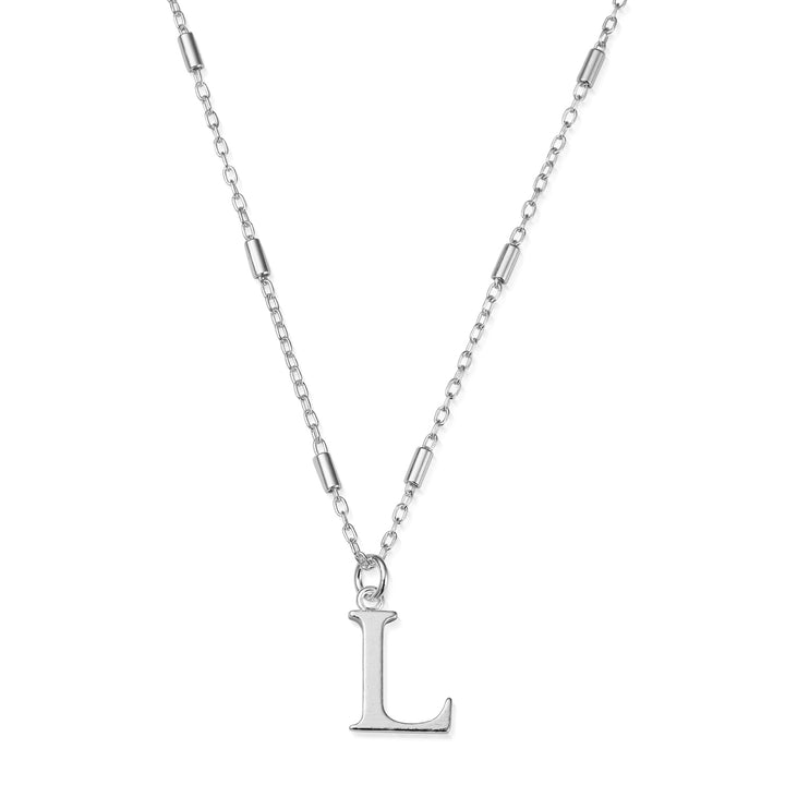 ChloBo Silver Initials A-Z Necklace