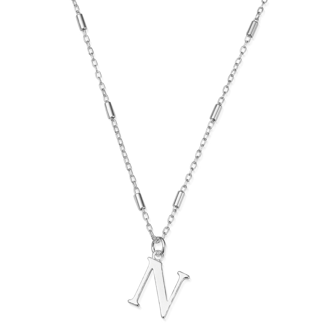 ChloBo Silver Initials A-Z Necklace