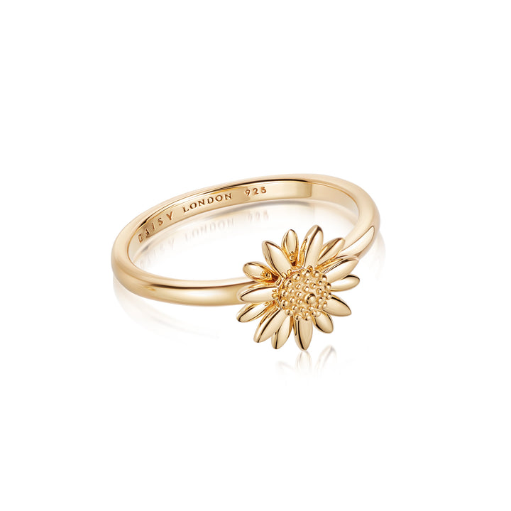 Daisy London 18ct Gold Plate Daisy Ring