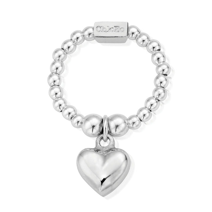 ChloBo Silver Mini Puffed Heart Ring