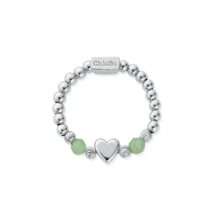 ChloBo Silver New Love Aventurine Ring