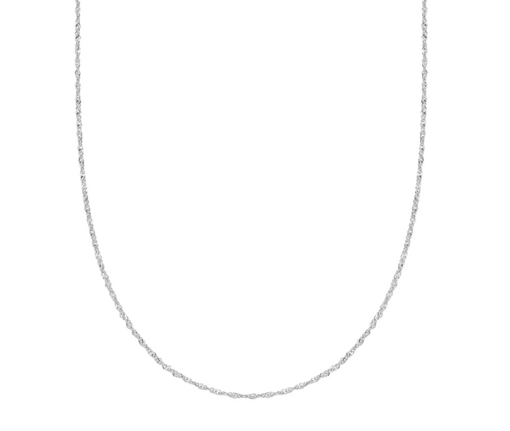 Daisy London Sterling Silver Fine Chain Necklace