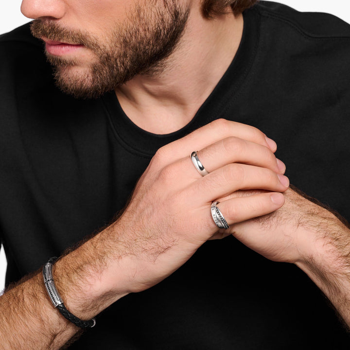 Thomas Sabo Silver Mens Faith Love Hope Ring