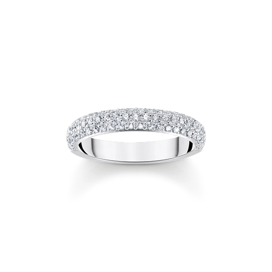 Thomas Sabo Silver Pave Band Ring