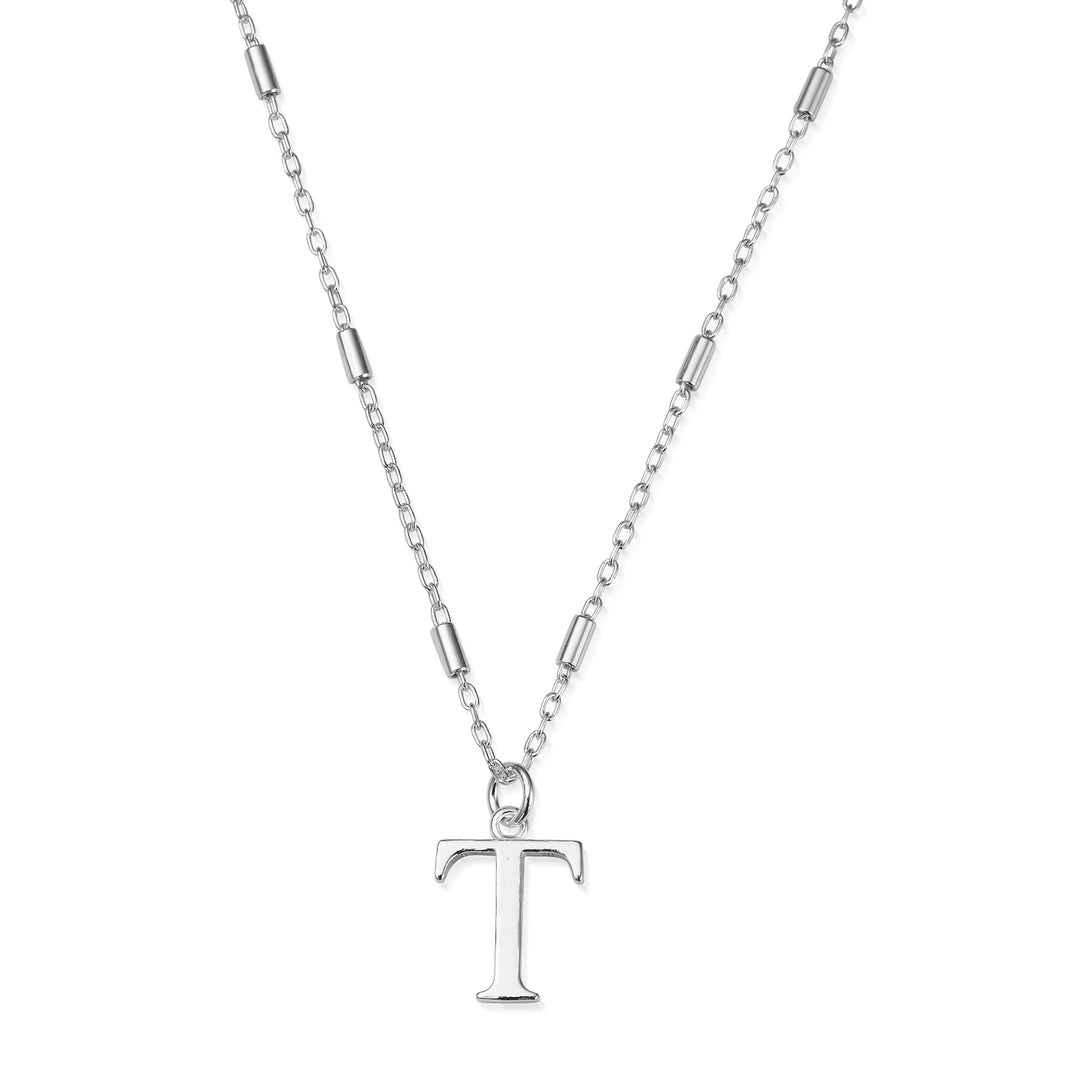 ChloBo Silver Initials A-Z Necklace