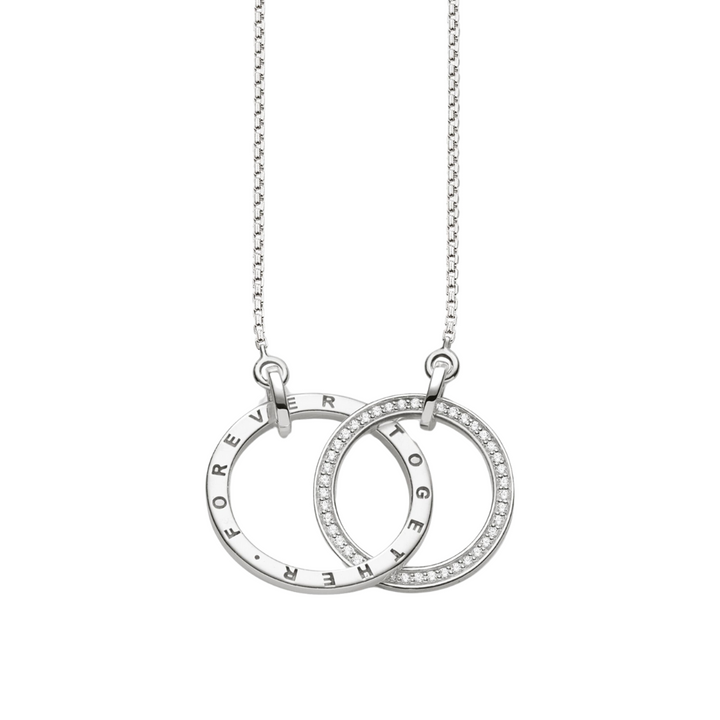 Thomas Sabo Silver CZ Together Forever Necklace