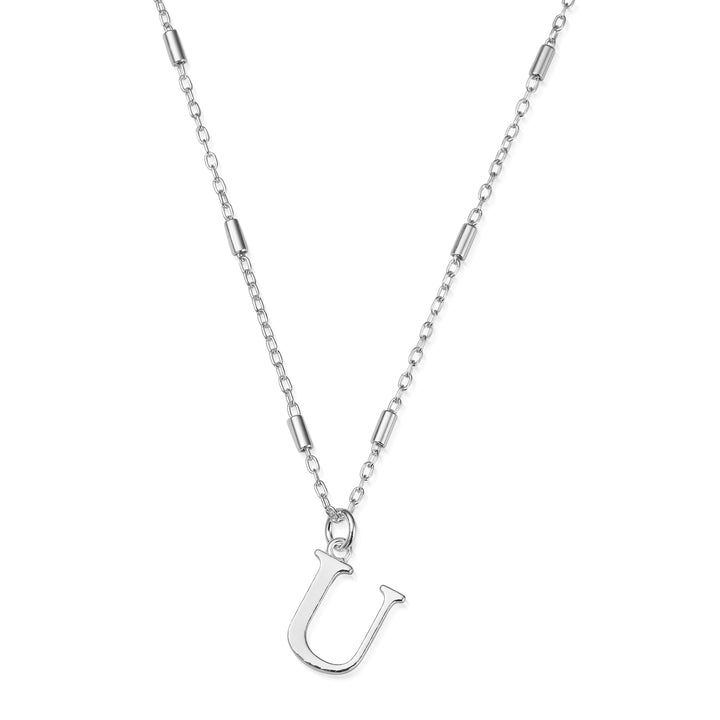 ChloBo Silver Initials A-Z Necklace