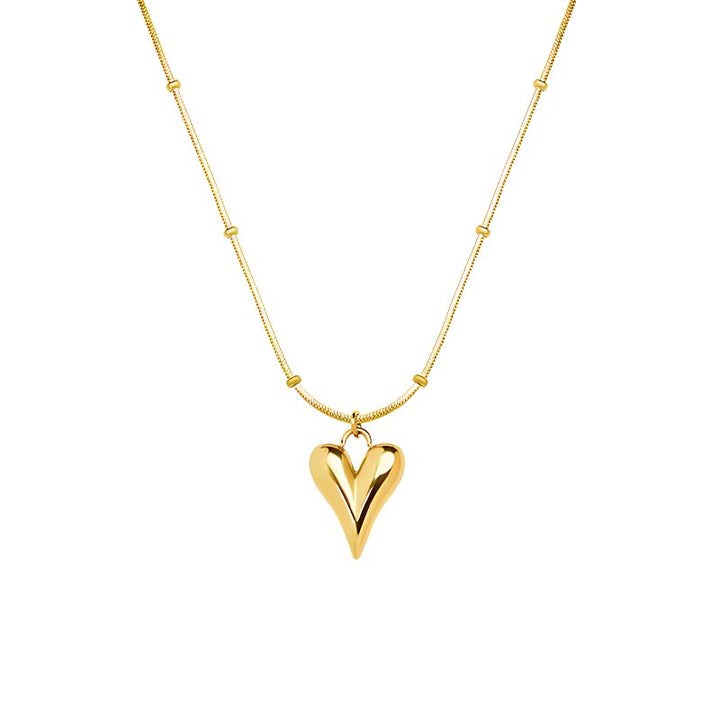 Mococo Essentials Gold Heart Necklace