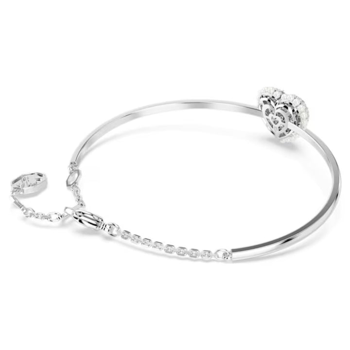 Swarovski Silver Idyllia Heart Bangle