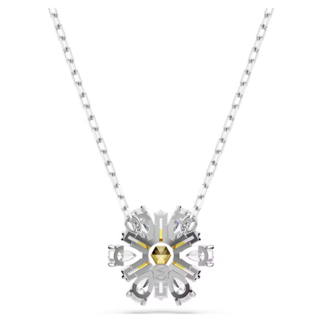 Swarovski Silver Idyllia Flower Necklace