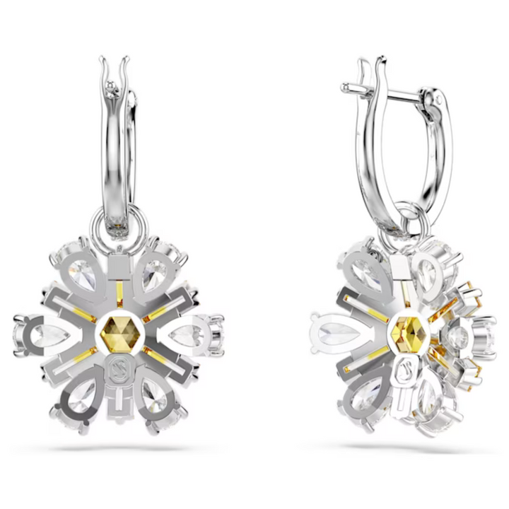 Swarovski Silver Idyllia Flower Earrings