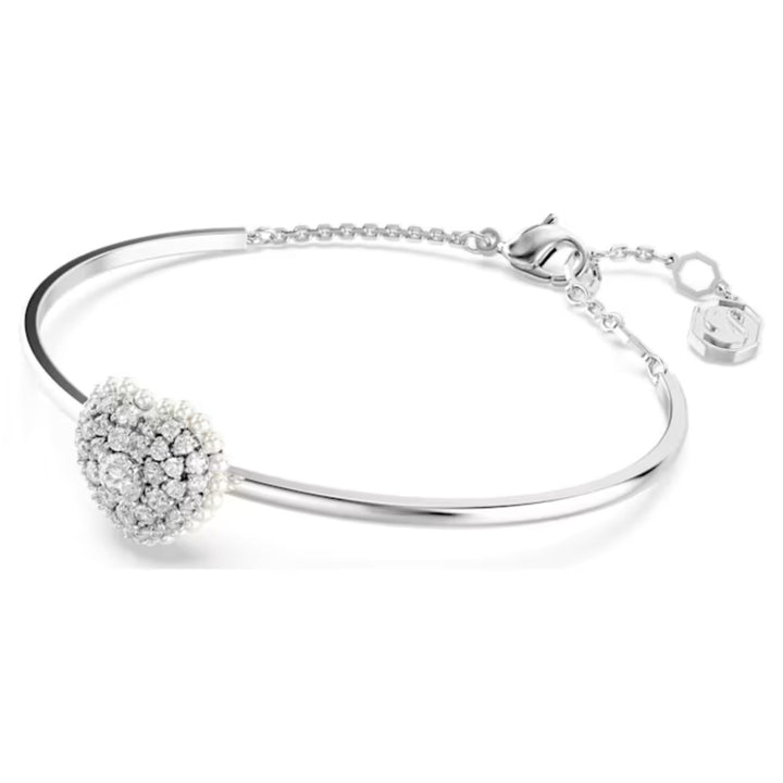 Swarovski Silver Idyllia Heart Bangle