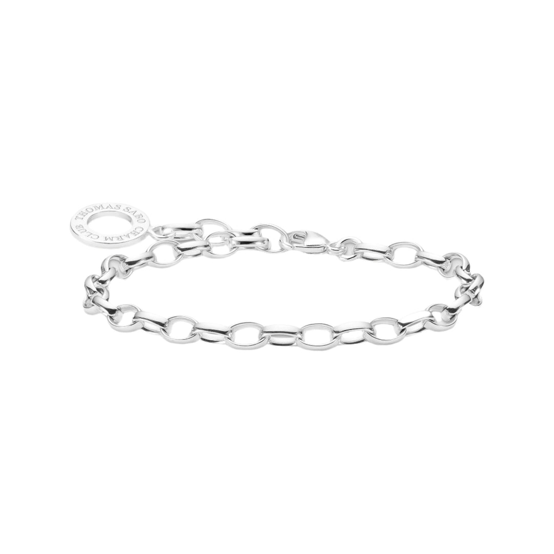 Thomas Sabo Silver Medium Link Charm Club Bracelet