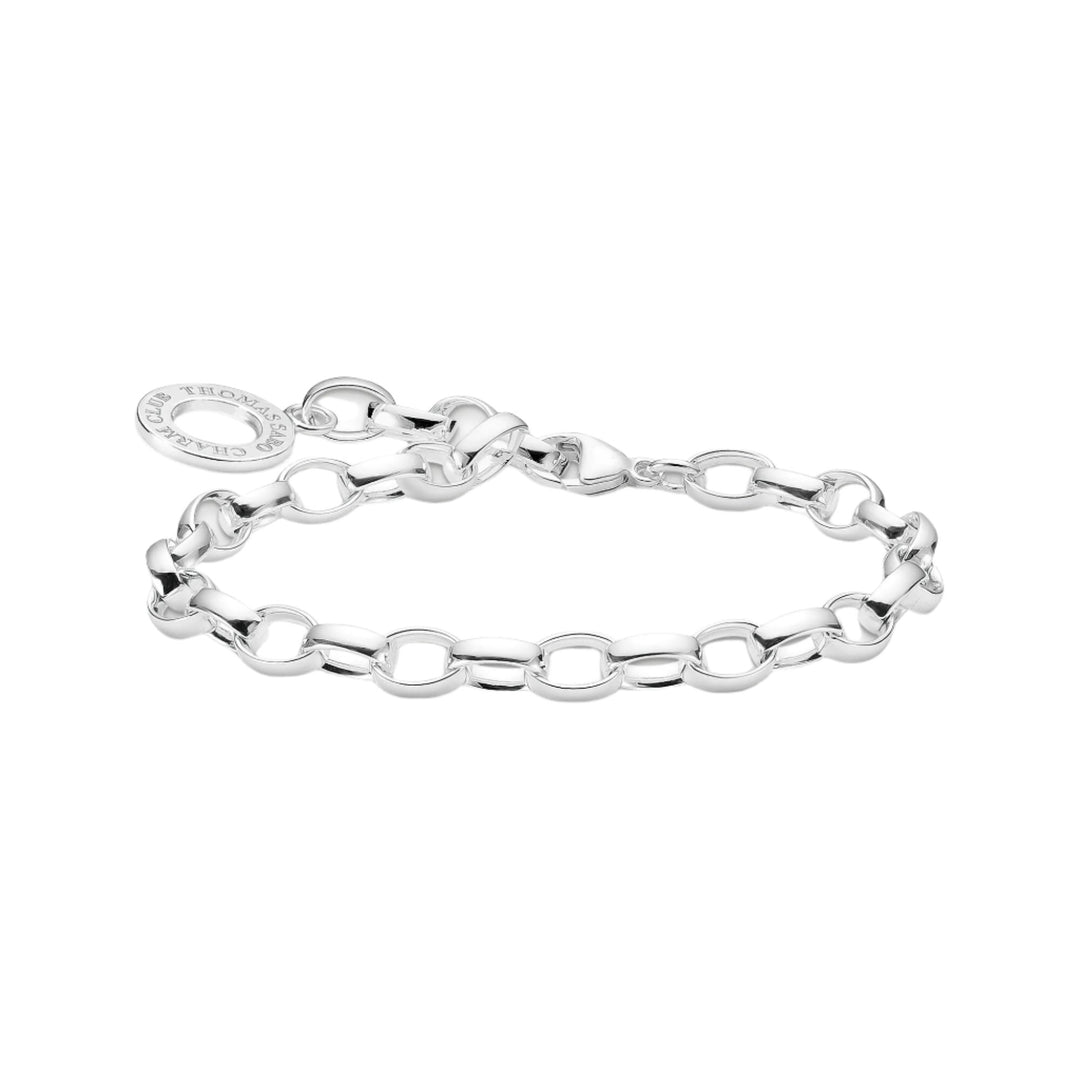 Thomas Sabo Silver Large Link Charm Club Bracelet