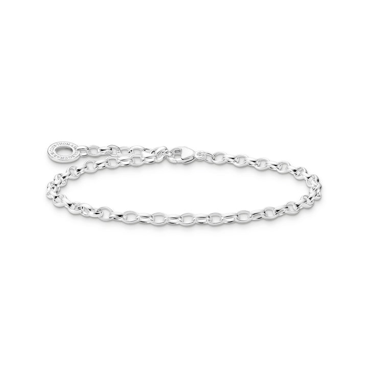 Thomas Sabo Silver Fine Link Charm Club Bracelet