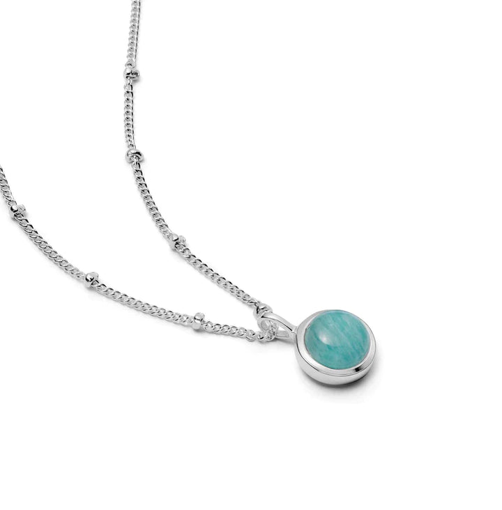 Daisy London Sterling Silver Amazonite Healing Necklace