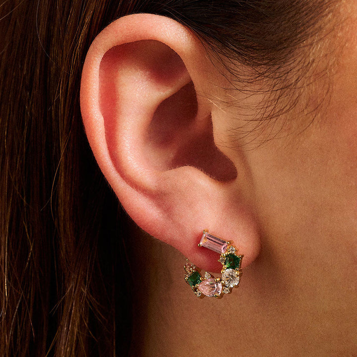 Amelia Scott Gold Lottie Cluster Flamingo Earrings image 2